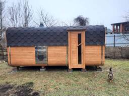 Баня Квадро-бочка 5м на 3пом.