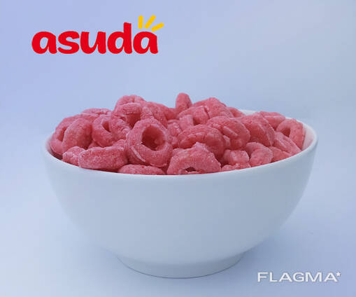 Кукурузные колечки со вкусом апельсина, клубники, яблока, ванили