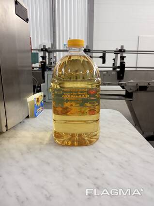 Масло подсолнечное рафинированное дезодорированное 5л, 1 л.