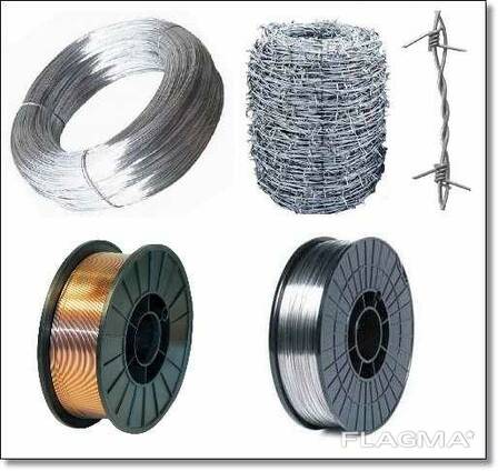 Проволока стальная колючая, гладкая, рифленая, сварочная