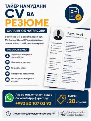 Составление CV и резюме онлайн / Проверка информации о въезде в